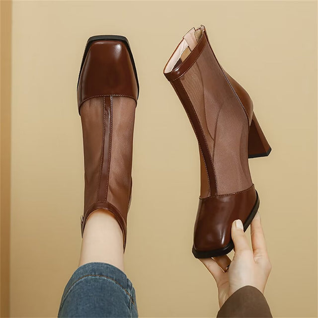 Veltique Luxe Chic Ankle Boots