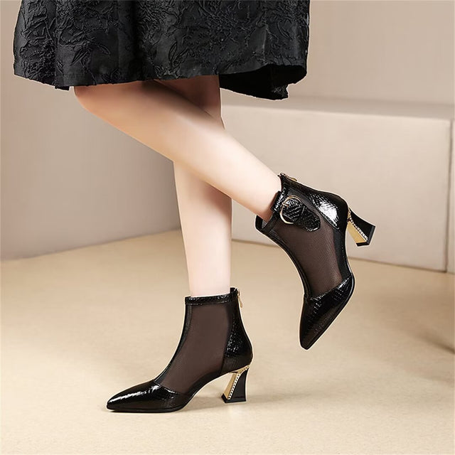 Auburnyx Croctex Zipped Boots