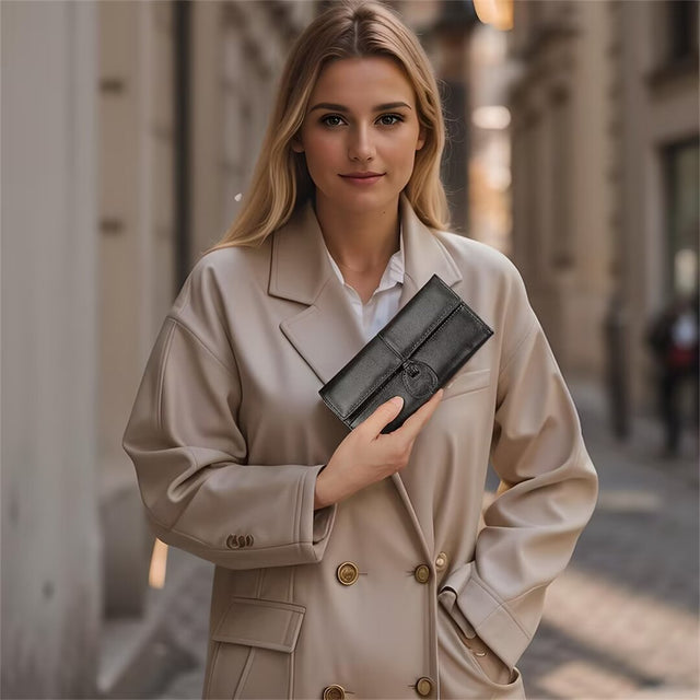 Veltique Zipper Wristlet Elegance