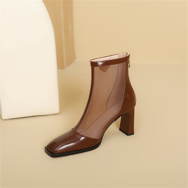 Veltique Luxe Chic Ankle Boots