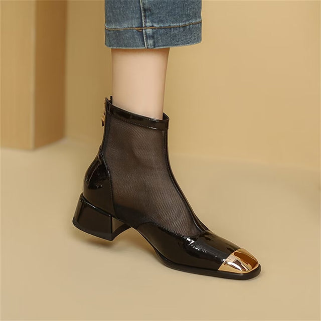 Opulessa Zip-Closure Booties