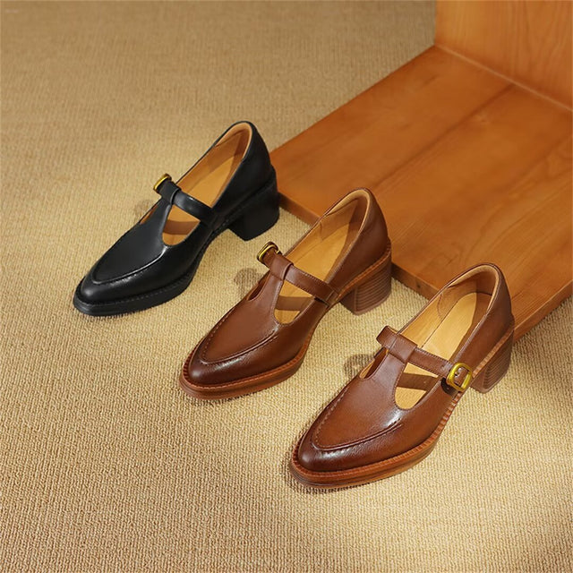 Opulessa Buckled Elegance Pumps