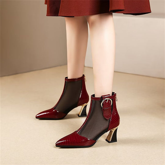 Auburnyx Croctex Zipped Boots