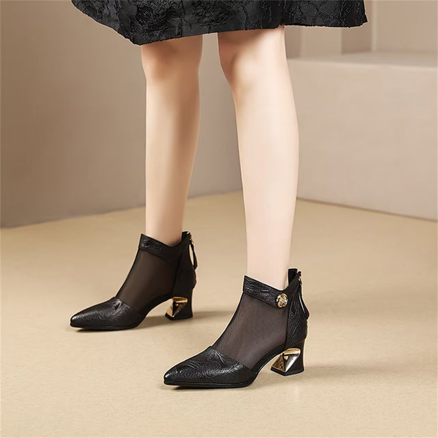 Zephyrique Glam Zipper Boots