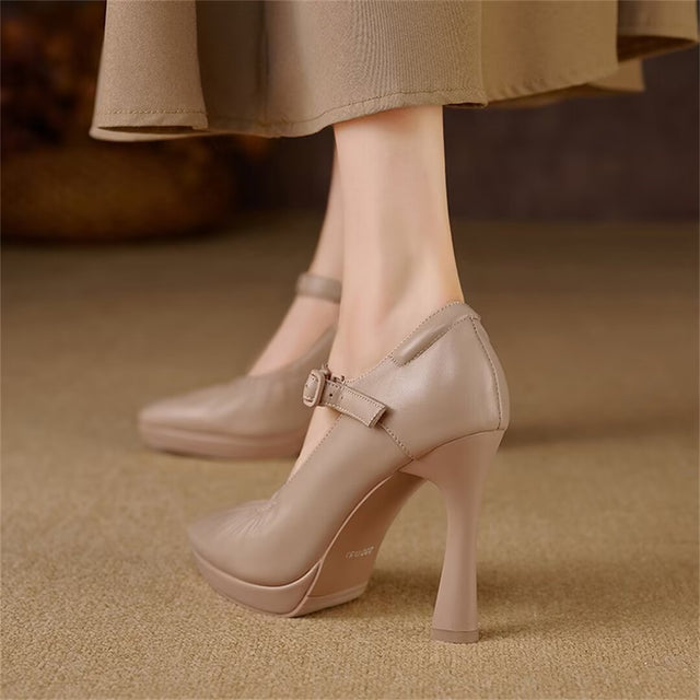 Fieralis Buckled Office Heels