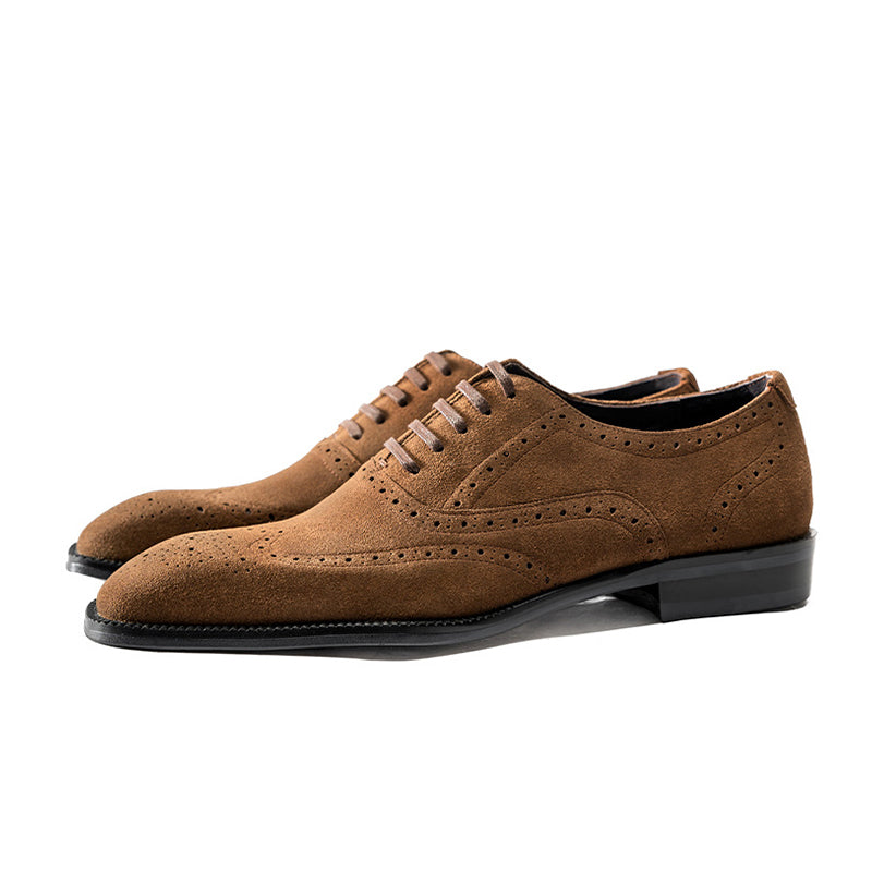 Veltoria LuxeLace Suede Dress Shoes