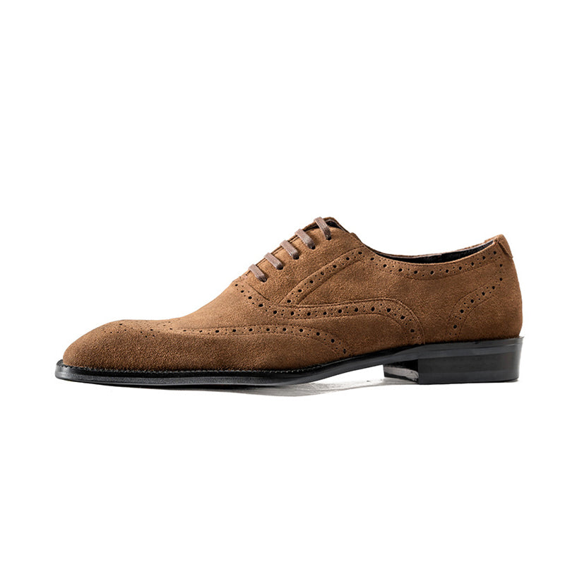 Veltoria LuxeLace Suede Dress Shoes