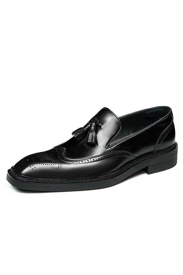 Veltique Snakara Tassel Dress Loafers