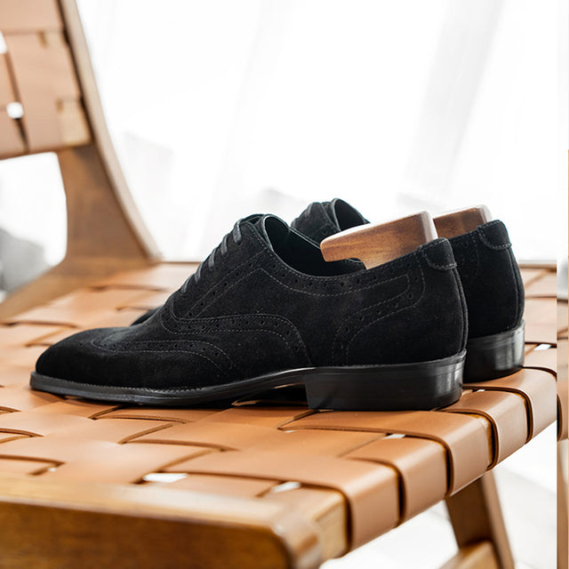 Veltoria LuxeLace Suede Dress Shoes