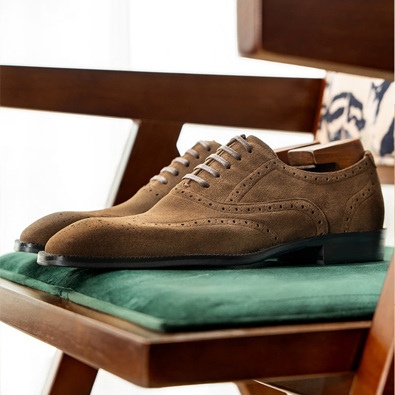 Veltoria LuxeLace Suede Dress Shoes