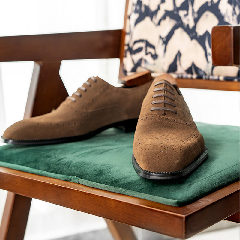 Veltoria LuxeLace Suede Dress Shoes