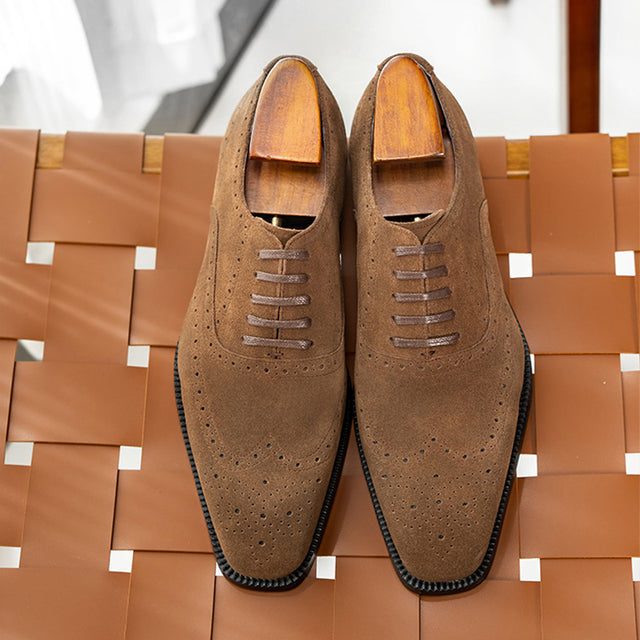 Veltoria LuxeLace Suede Dress Shoes