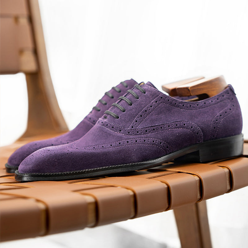 Veltoria LuxeLace Suede Dress Shoes