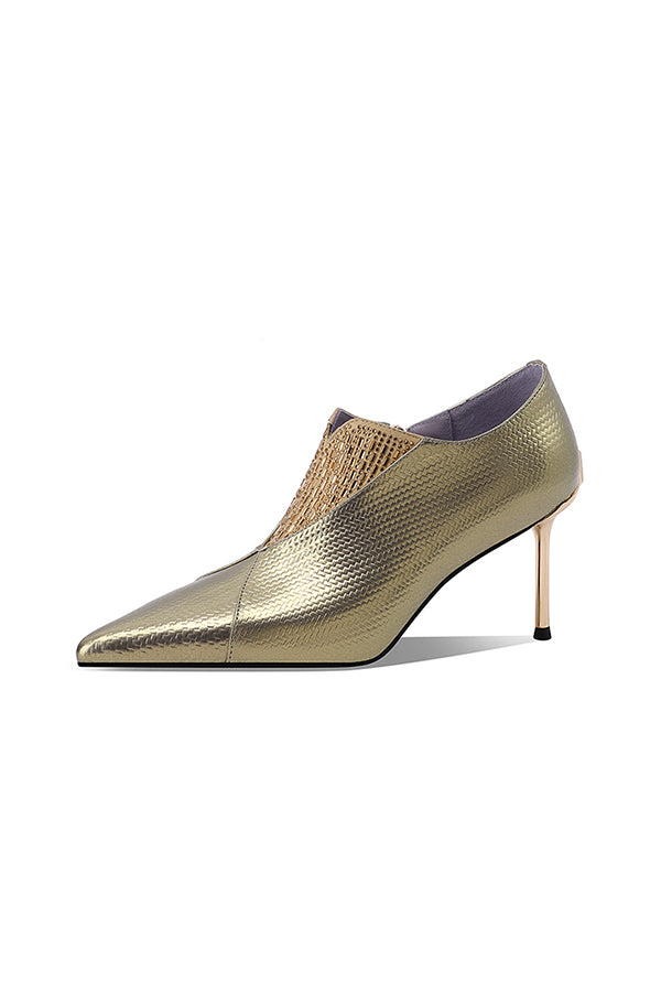 Opulessa Exotic Leather Pointed Toe Heels
