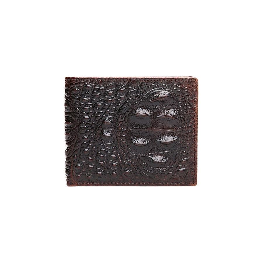 Men's Matte Alligator Vertical Wallet, the Luxury Long Wallet with