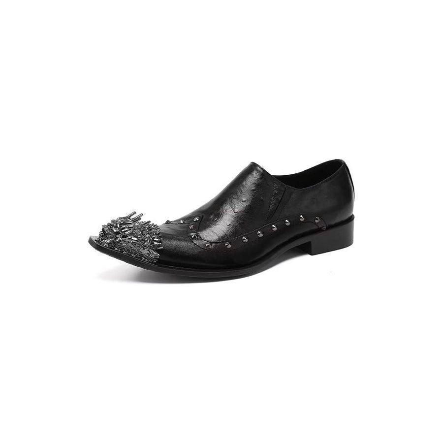 Shop at Crocodile Wear LuxeLeather ExoticEmbossed Slipon Dress Shoes