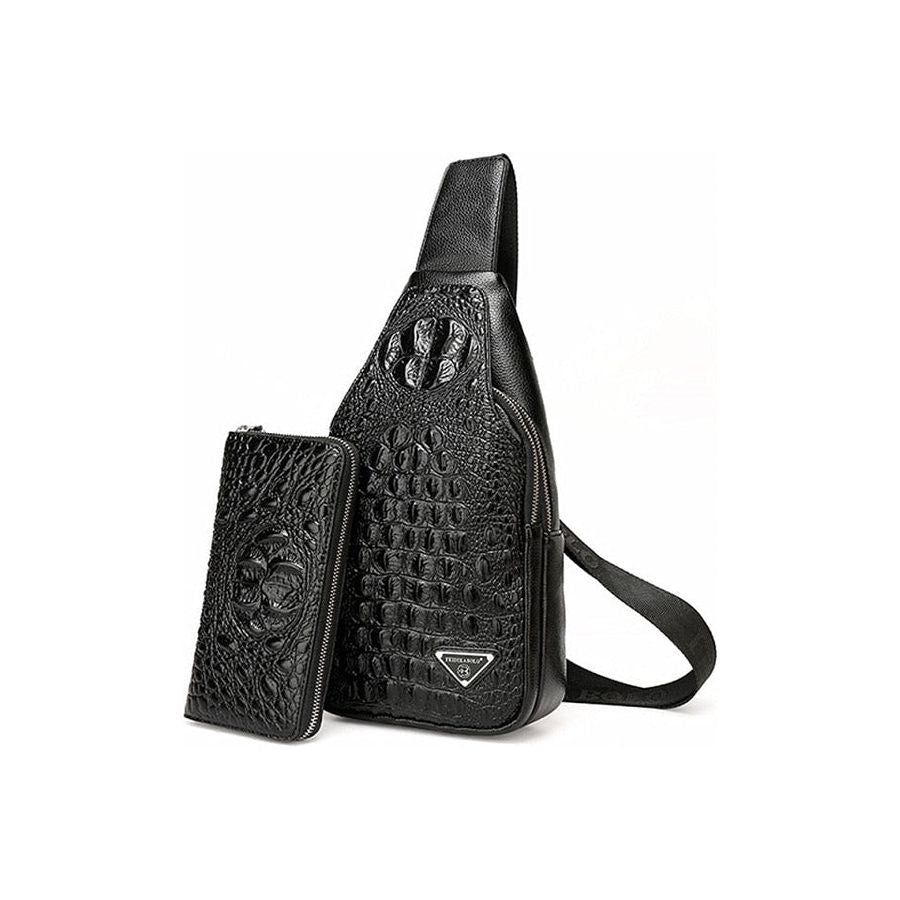 Louis Vuitton Black Crocodile Leather Exotic Top Handle Shoulder