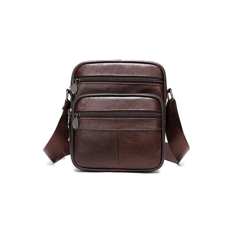 Graceful Exotic Leather Zipper Flap Messenger Bag
