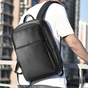 Luxury Cow Leather Laptop Travel Backpack