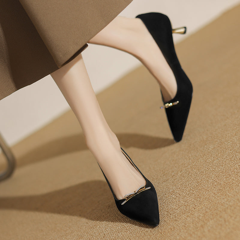 AlliChic Pointed Toe Daily High Heels