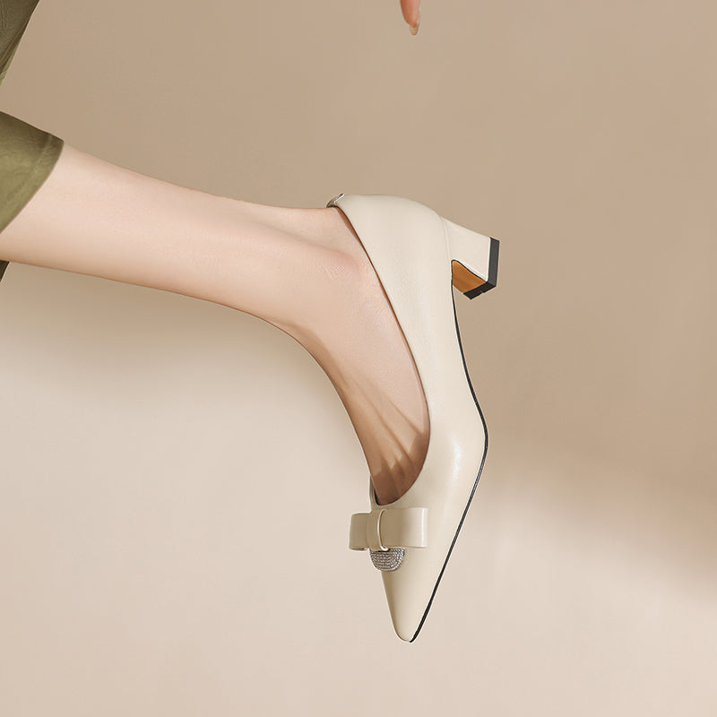 AlliChic Pointed Toe Daily High Heels