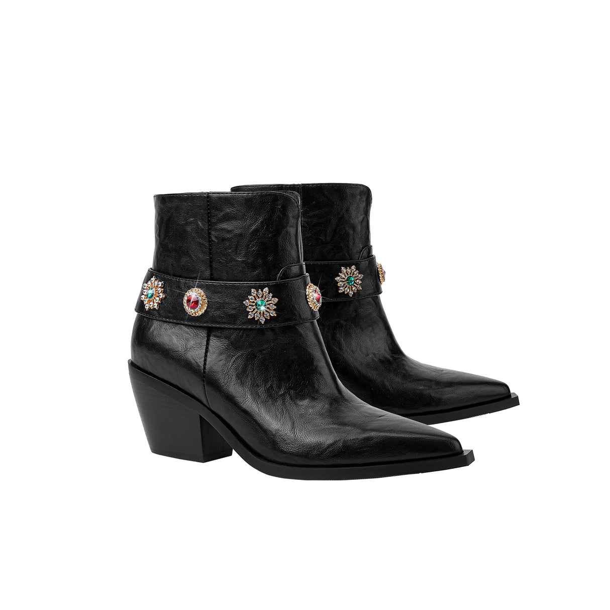 Sleek Western Ankle Boots