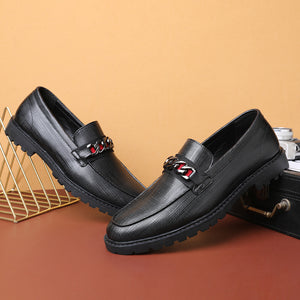 LuxeLeather Wedding Derby Loafers