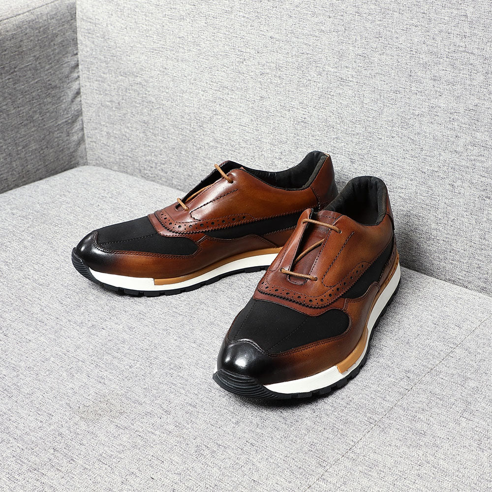 LeatherLux Round-Toe Sophisticated Casual Shoes