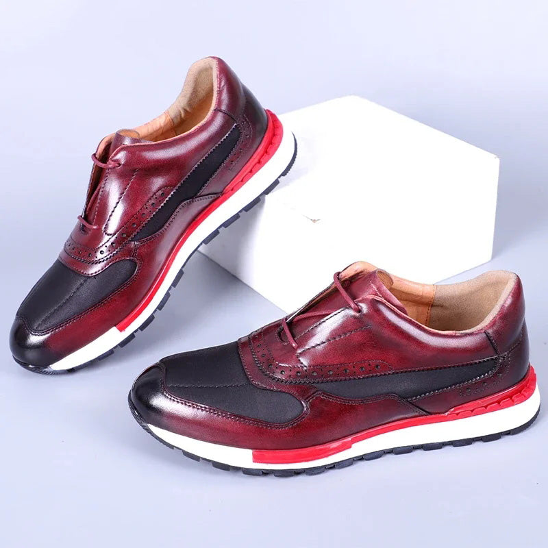 LeatherLux Round-Toe Sophisticated Casual Shoes