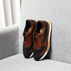 LeatherLux Round-Toe Sophisticated Casual Shoes