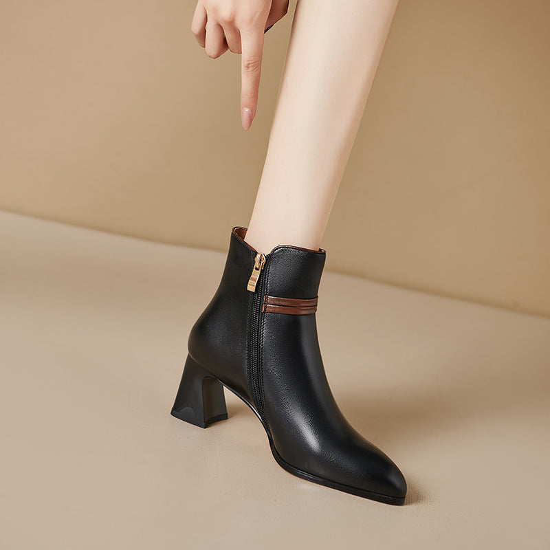 AlligatorLuxe Winter Pointed Toe Heels