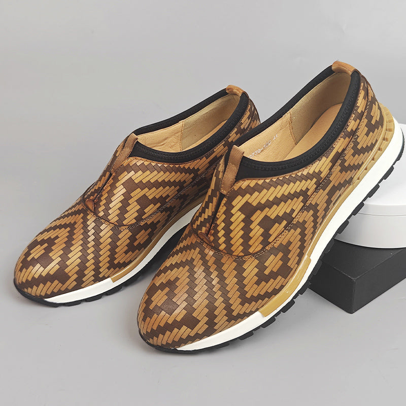 AlliLux Waterproof Alligator Print Slip-On Shoes