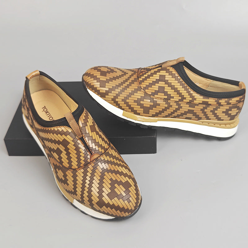 AlliLux Waterproof Alligator Print Slip-On Shoes