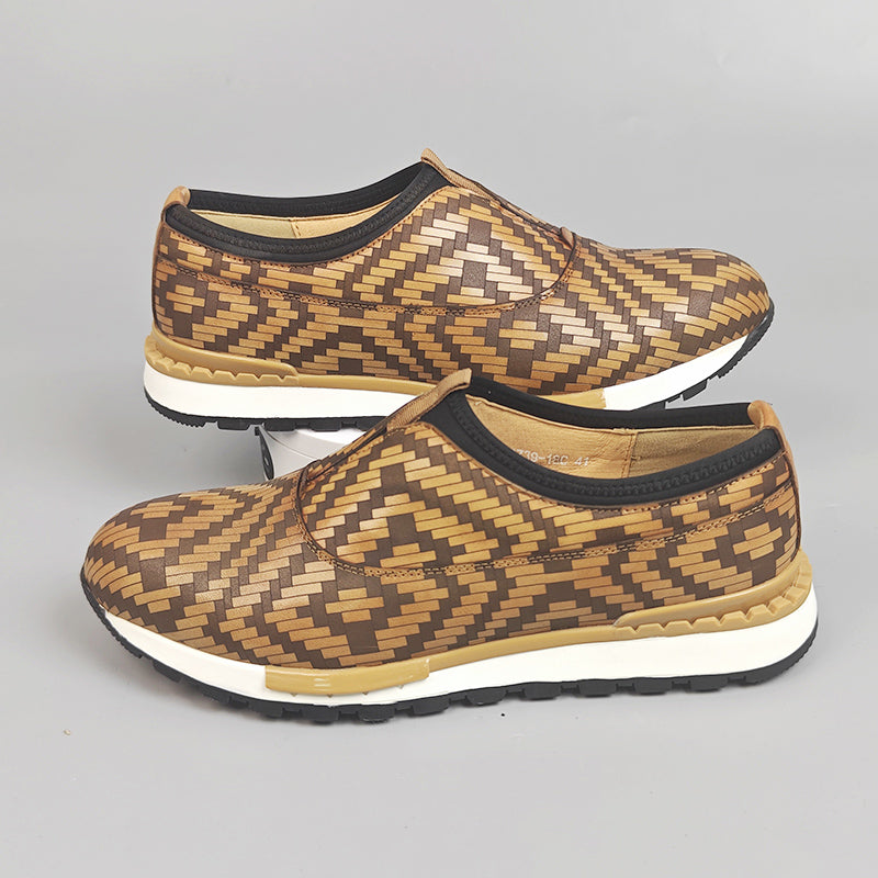 AlliLux Waterproof Alligator Print Slip-On Shoes