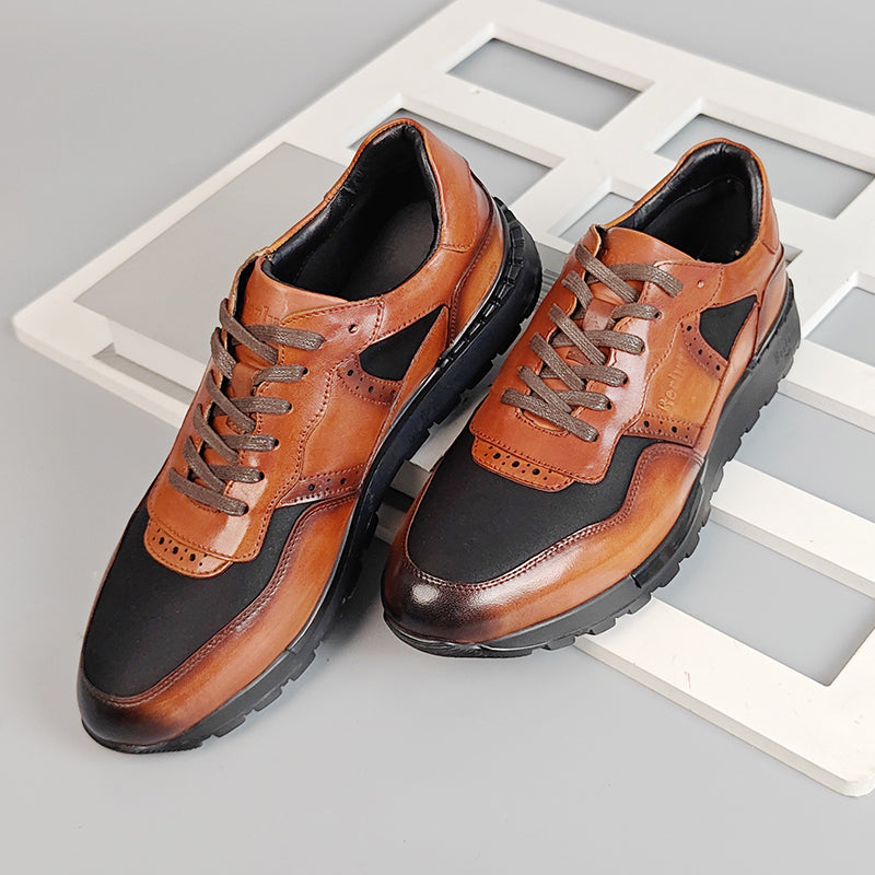 Luxe Wingtip Brogue Casual Shoes