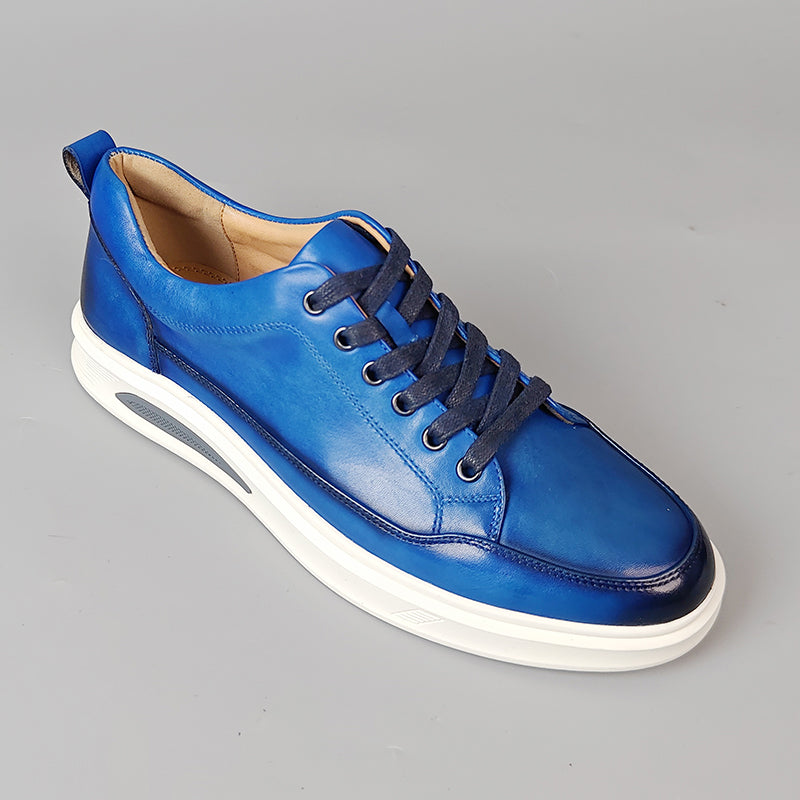 Hand-Painted Exotic Leather Casual Shoes