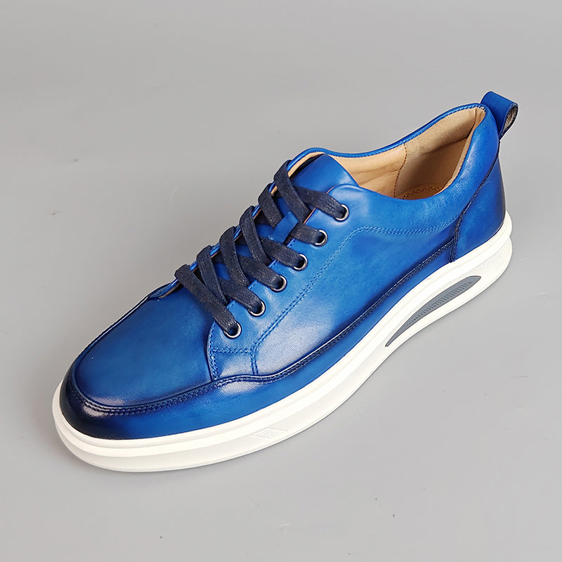 Hand-Painted Exotic Leather Casual Shoes