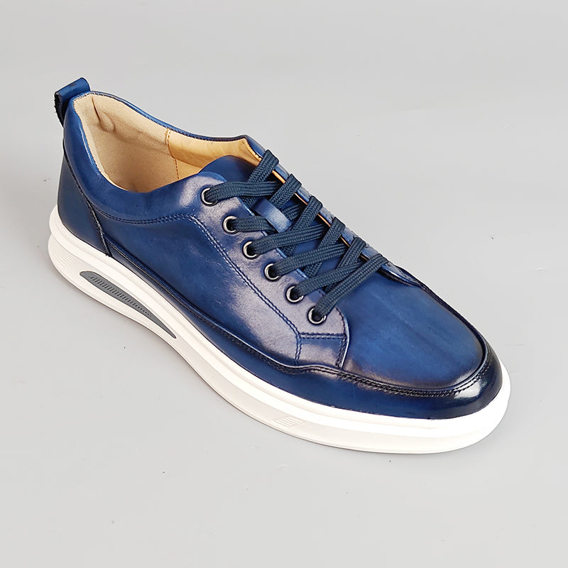 Hand-Painted Exotic Leather Casual Shoes