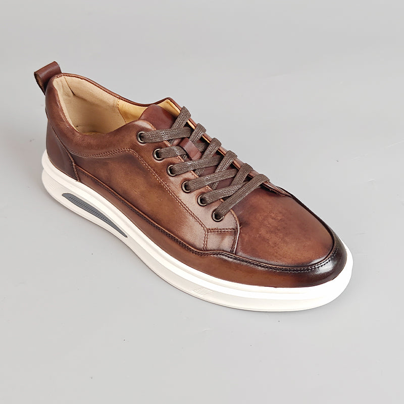 Hand-Painted Exotic Leather Casual Shoes