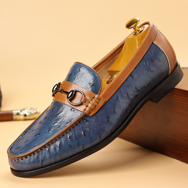 LuxLeather Elegant Genuine Leather Slip On Loafers