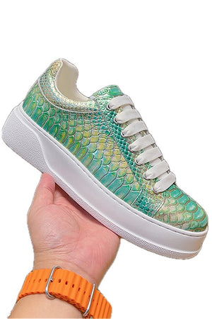 Vault Low-Top – Croc Green