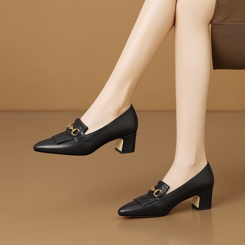 AlliChic Pointed Toe Daily High Heels