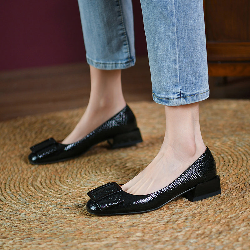 AlliGlam Slip-On Brogue Shoes