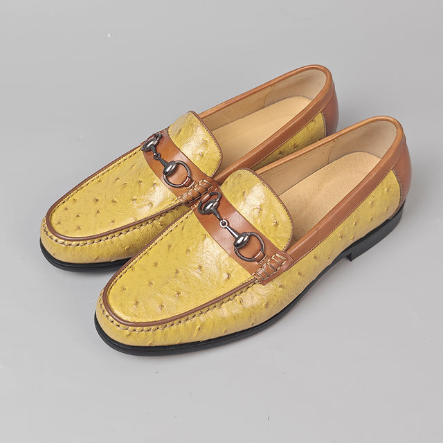 Elegant Round-Toe Cow Leather Loafers