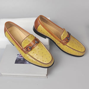 Elegant Round-Toe Cow Leather Loafers