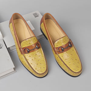 Elegant Round-Toe Cow Leather Loafers