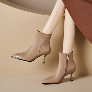 AlligatorLuxe Winter Pointed Toe Heels