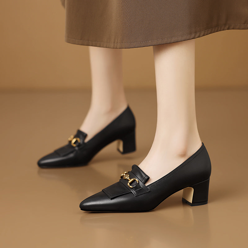 AlliChic Pointed Toe Daily High Heels