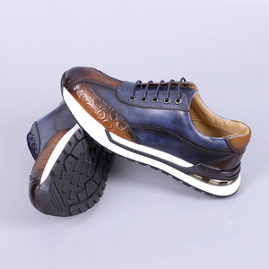 Elegant Leather Lace-Up Men's Casual Shoes