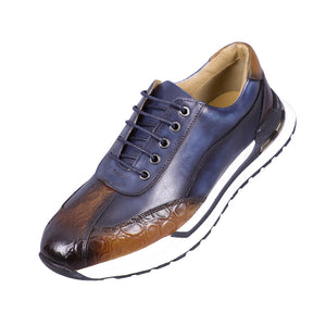 Elegant Leather Lace-Up Men's Casual Shoes